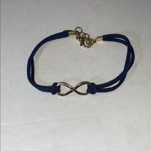 Navy Infinity Bracelet